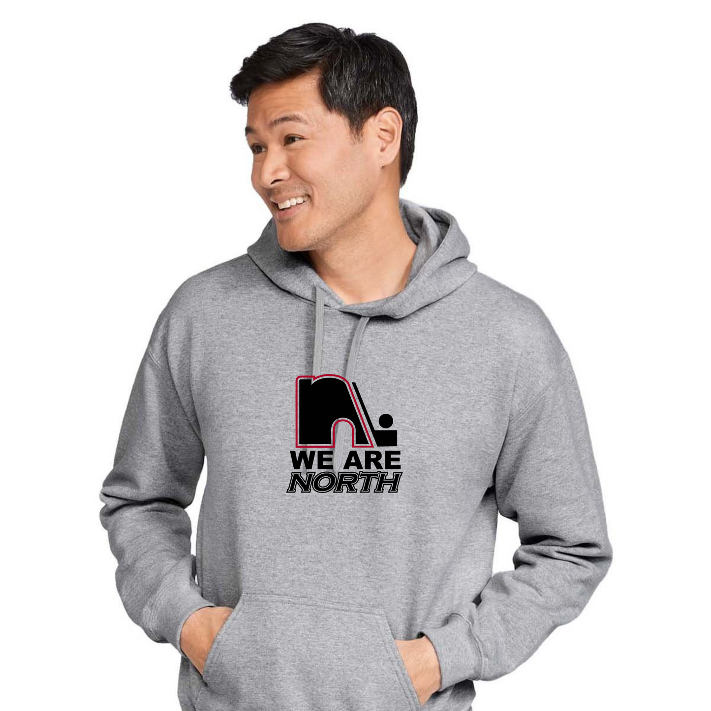 North - Softstyle Light Hooded Sweatshirt