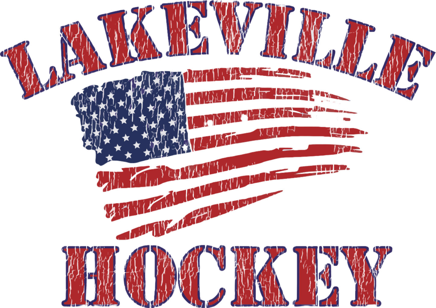 Lakeville Hockey American Flag T-shirt